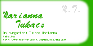 marianna tukacs business card